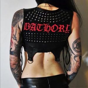 Bathory Leather studded Holster Vest
